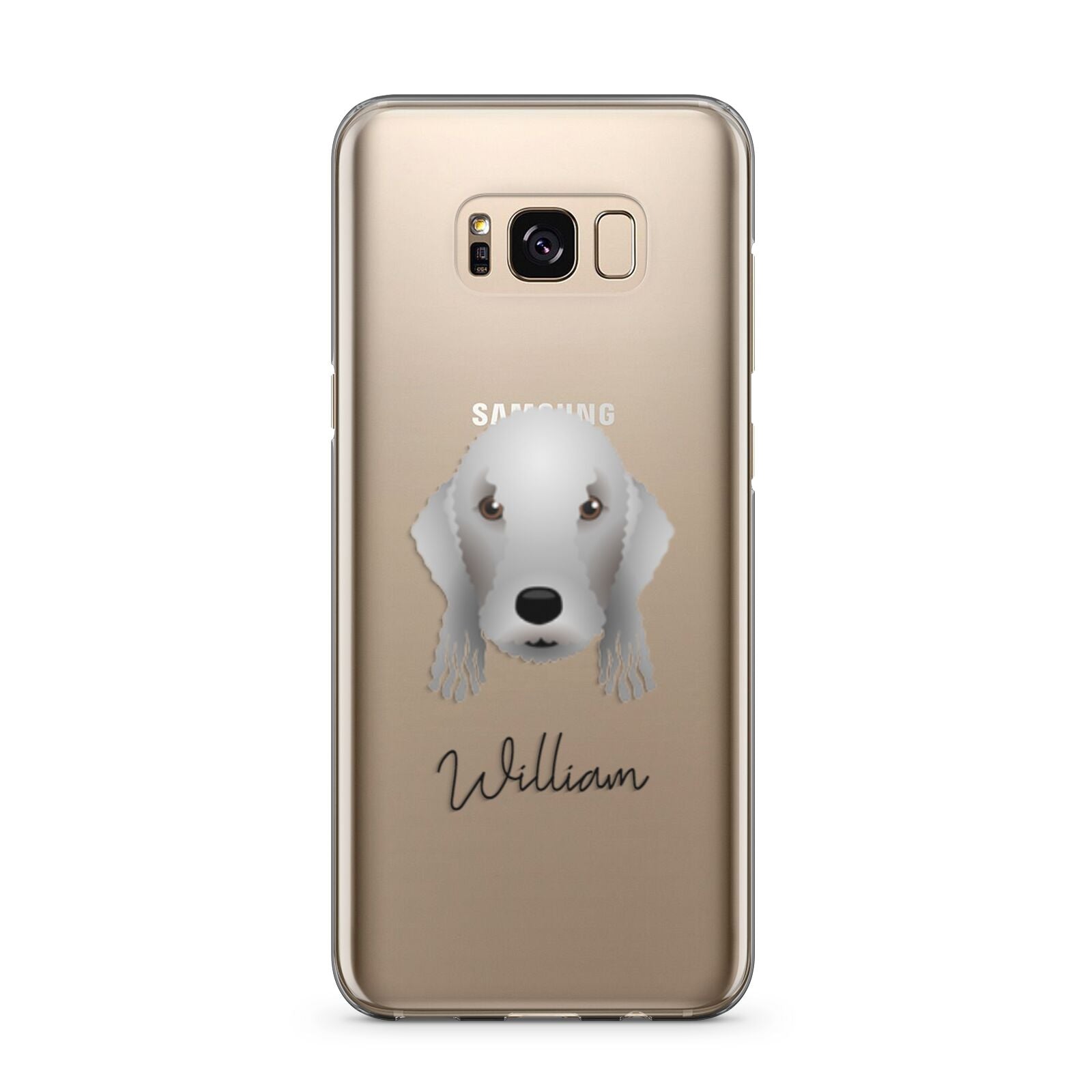 Bedlington Terrier Personalised Samsung Galaxy S8 Plus Case