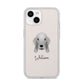 Bedlington Terrier Personalised iPhone 14 Clear Tough Case Starlight