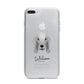 Bedlington Terrier Personalised iPhone 7 Plus Bumper Case on Silver iPhone