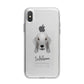 Bedlington Terrier Personalised iPhone X Bumper Case on Silver iPhone Alternative Image 1