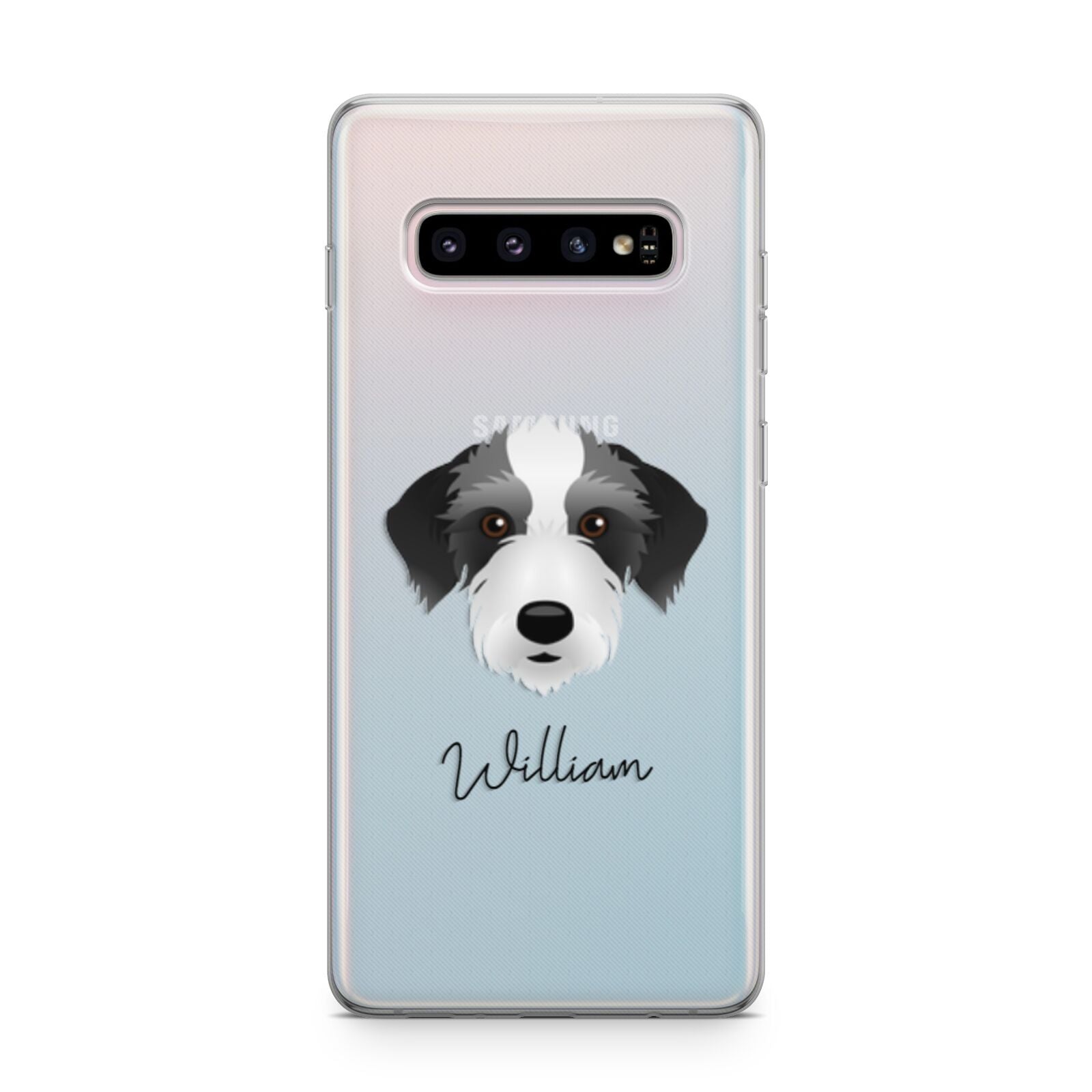 Bedlington Whippet Personalised Samsung Galaxy S10 Plus Case