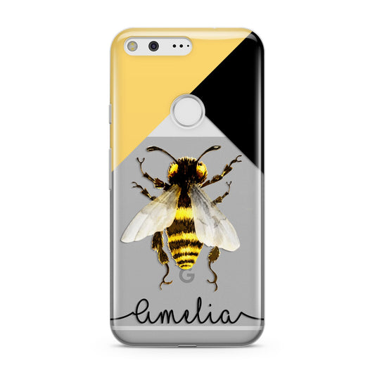 Bee Asymmetrical Background and Name Google Pixel Case