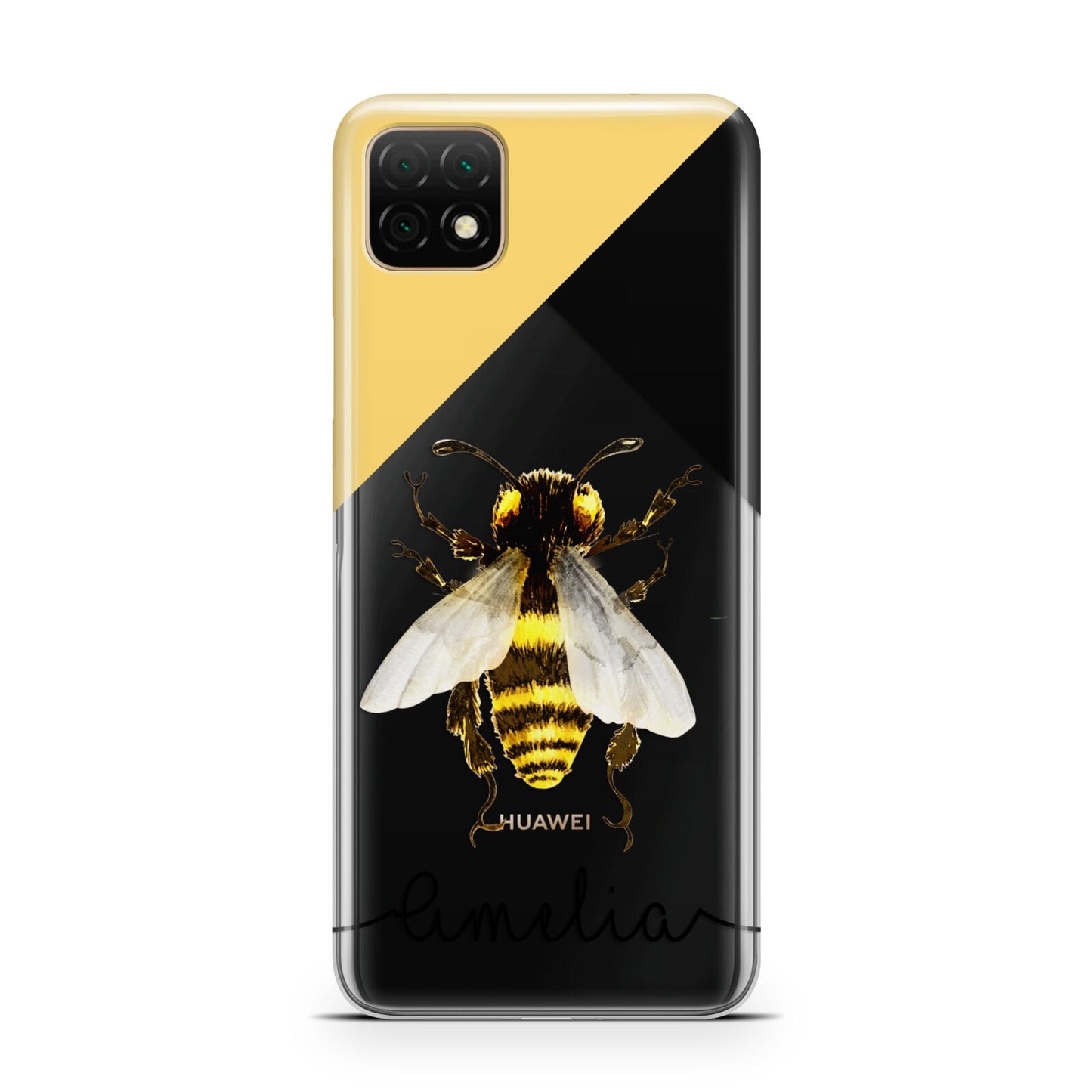 Bee Asymmetrical Background and Name Huawei Enjoy 20 Phone Case