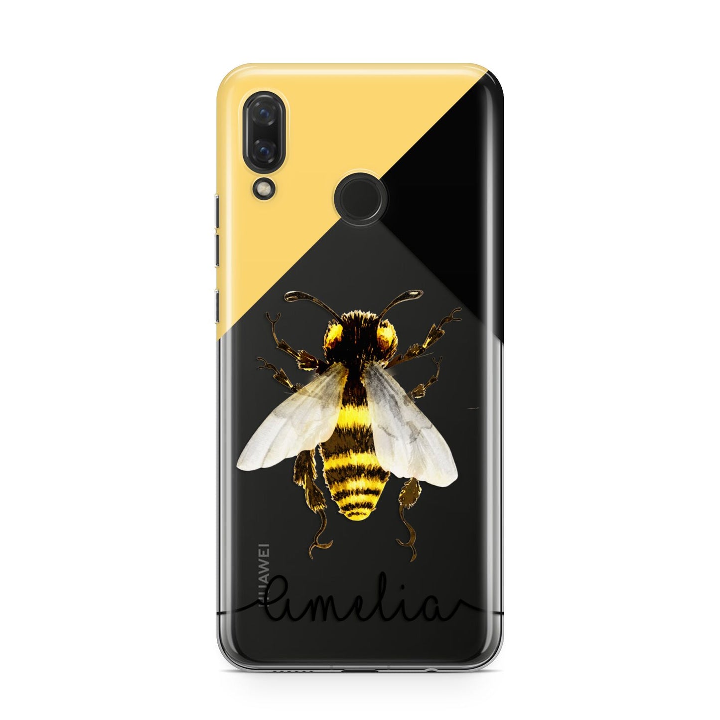 Bee Asymmetrical Background and Name Huawei Nova 3 Phone Case