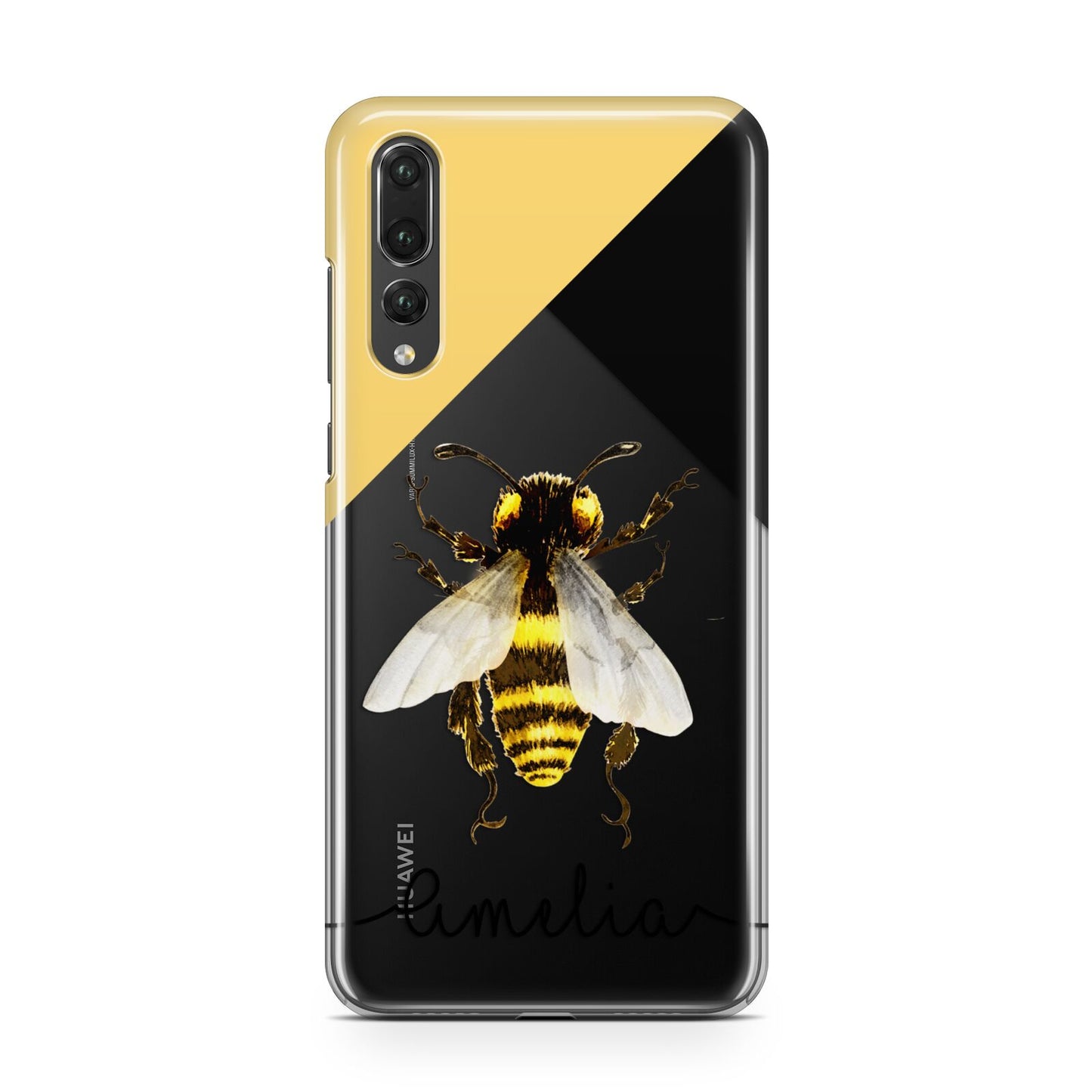 Bee Asymmetrical Background and Name Huawei P20 Pro Phone Case