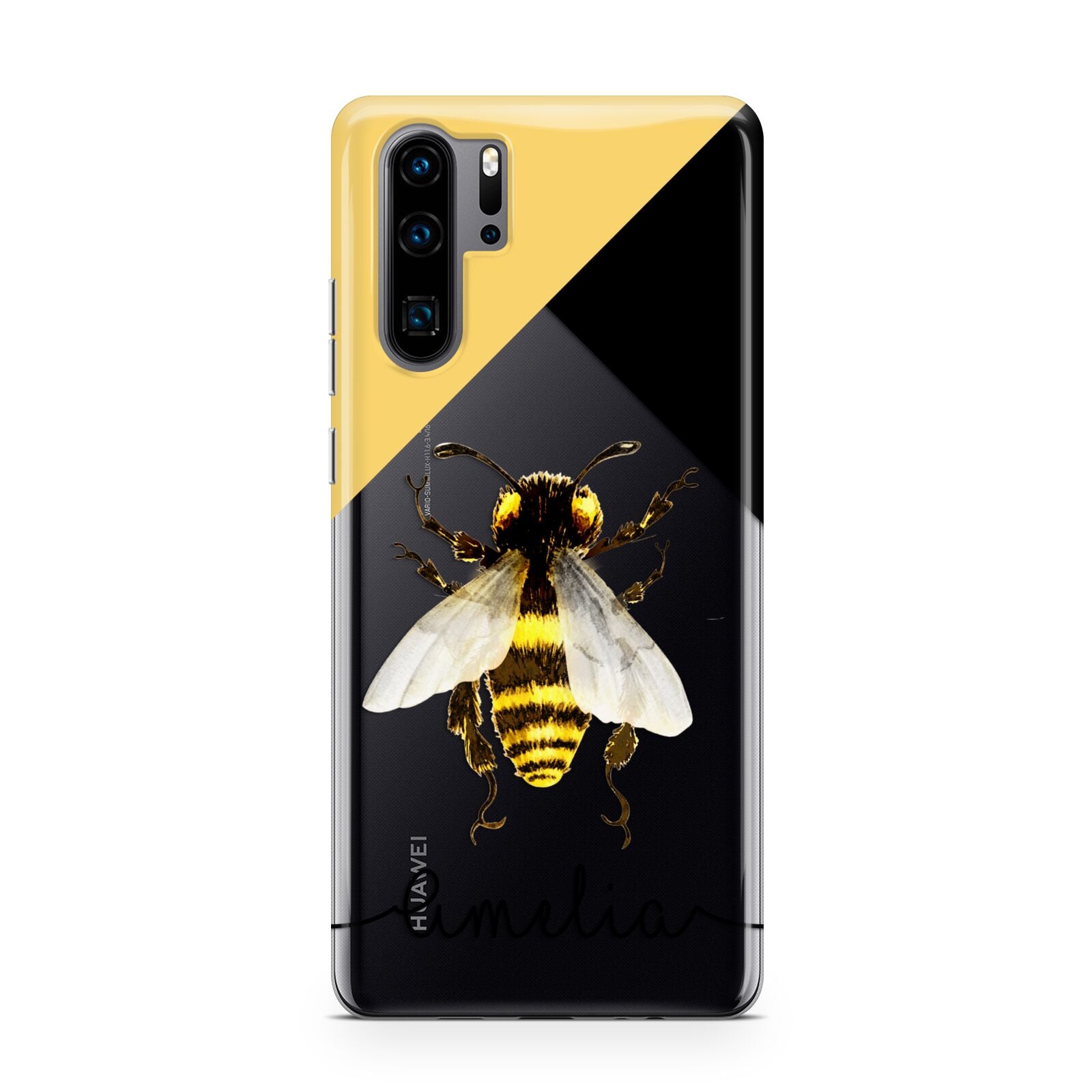 Bee Asymmetrical Background and Name Huawei P30 Pro Phone Case