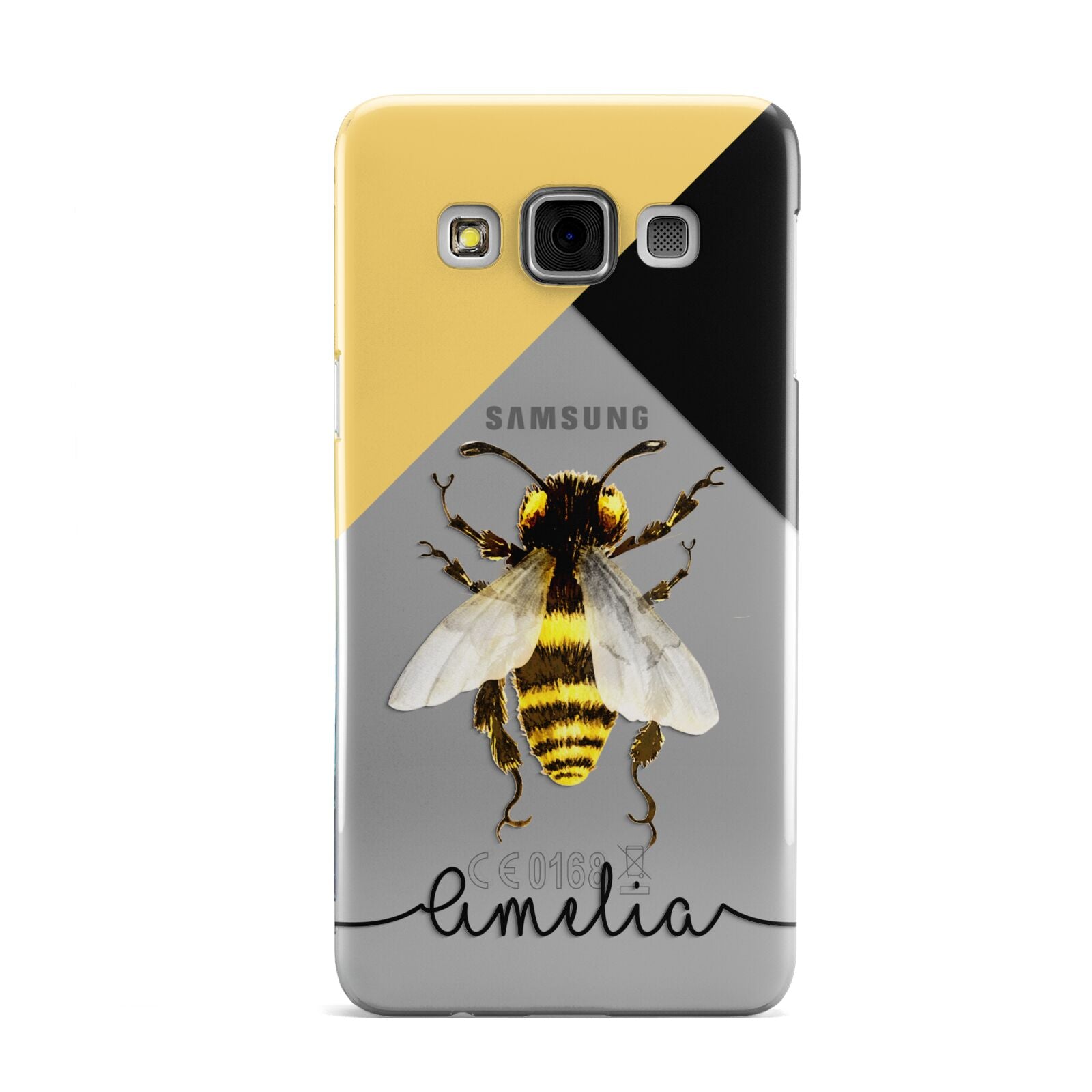 Bee Asymmetrical Background and Name Samsung Galaxy A3 Case