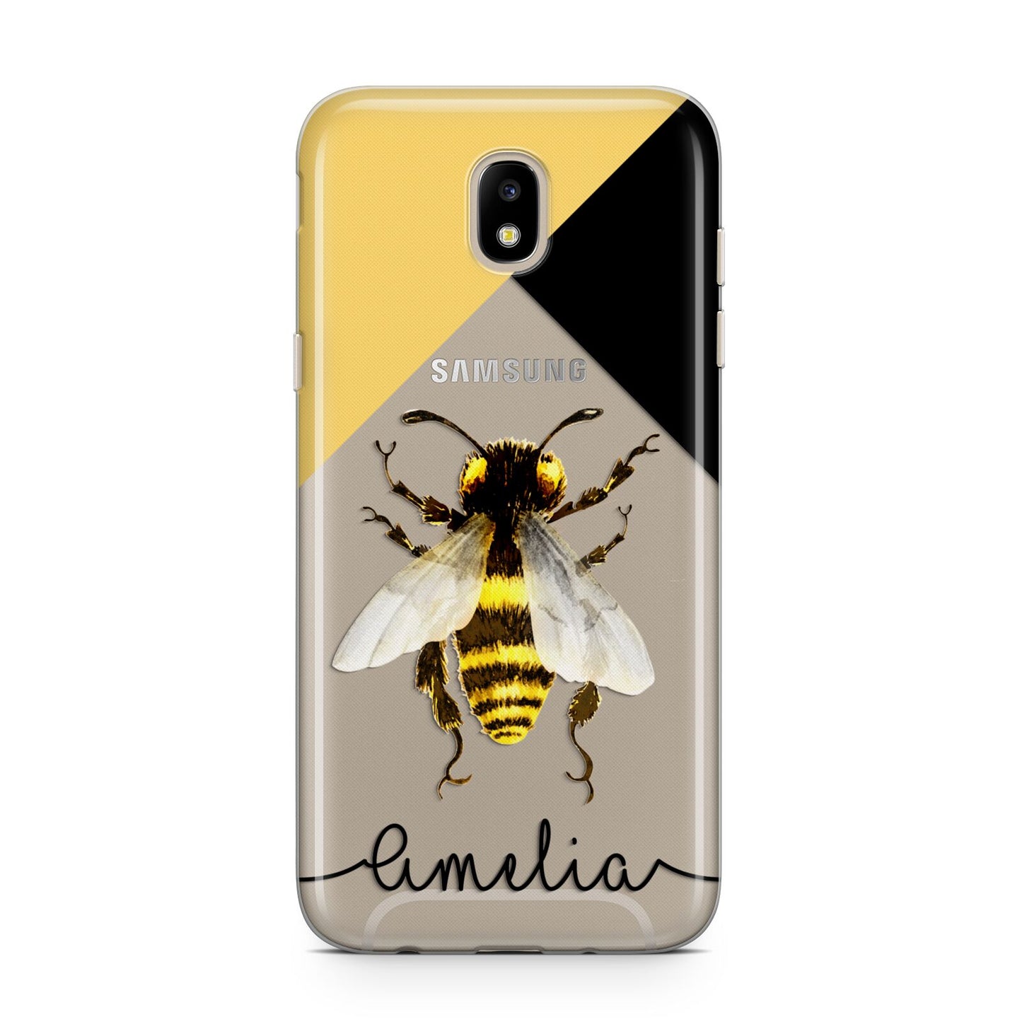 Bee Asymmetrical Background and Name Samsung J5 2017 Case