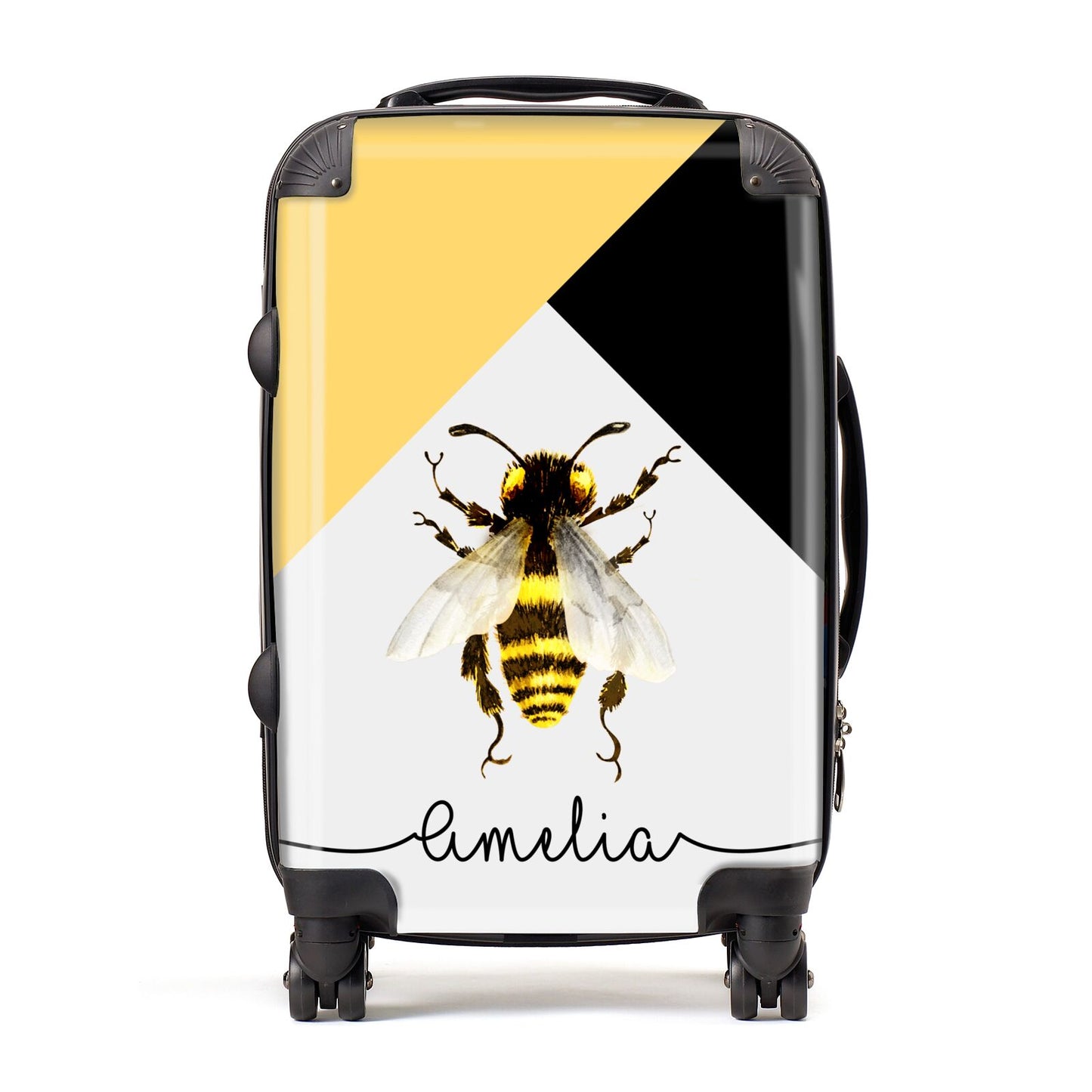 Bee Asymmetrical Background and Name Suitcase