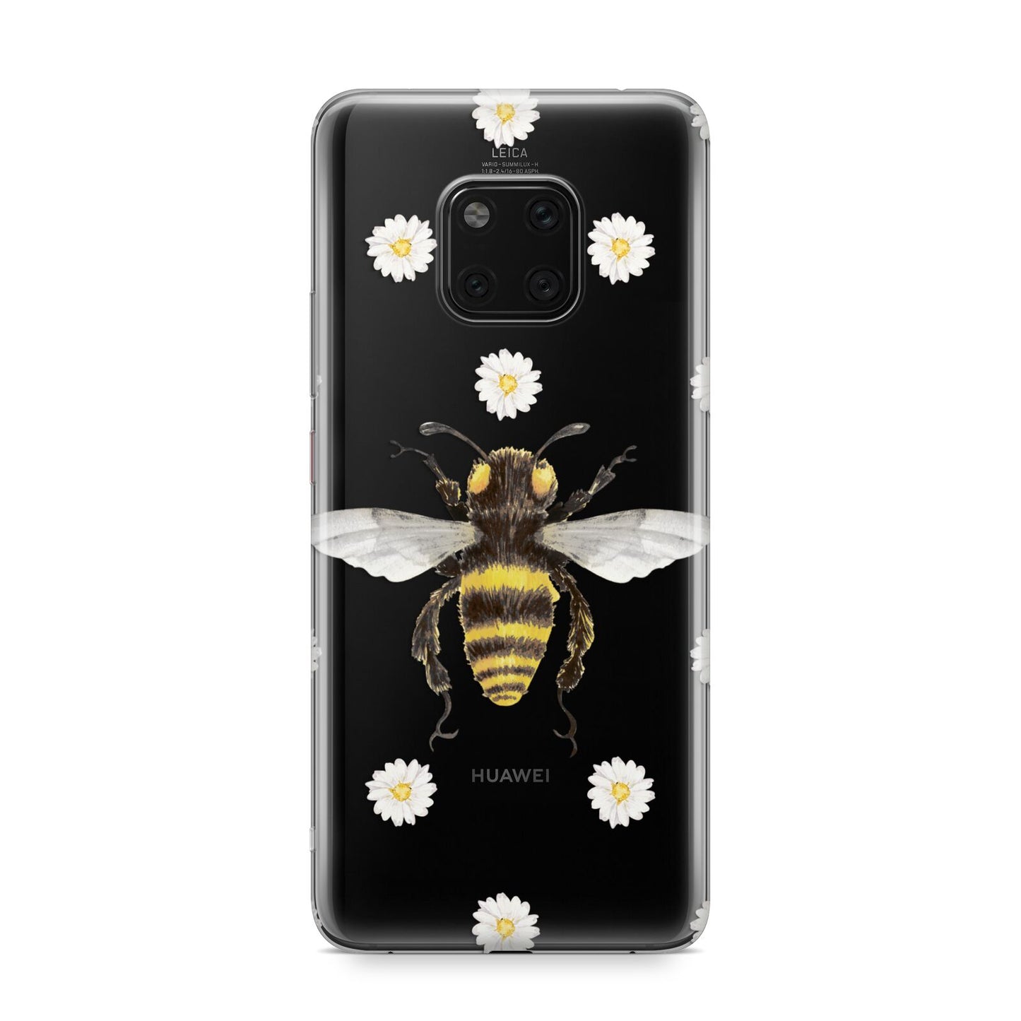 Bee Illustration with Daisies Huawei Mate 20 Pro Phone Case