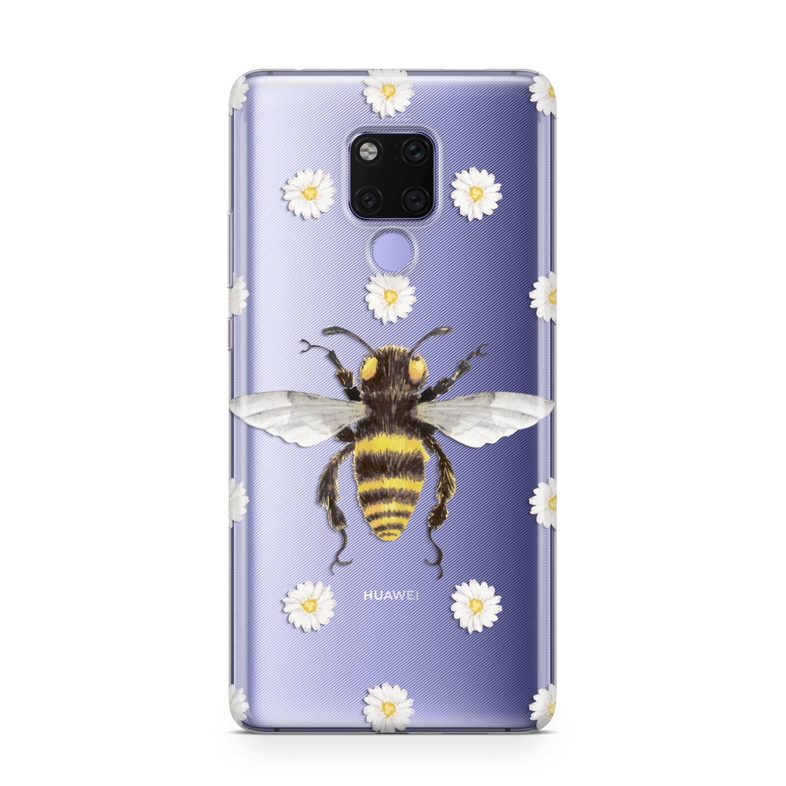 Bee Illustration with Daisies Huawei Mate 20X Phone Case