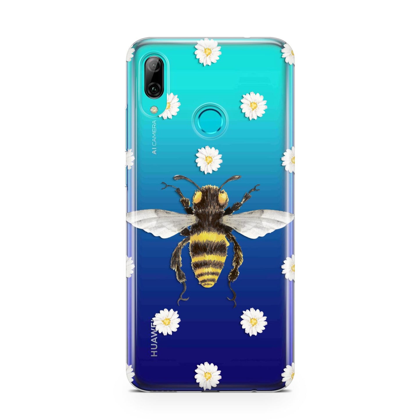 Bee Illustration with Daisies Huawei P Smart 2019 Case