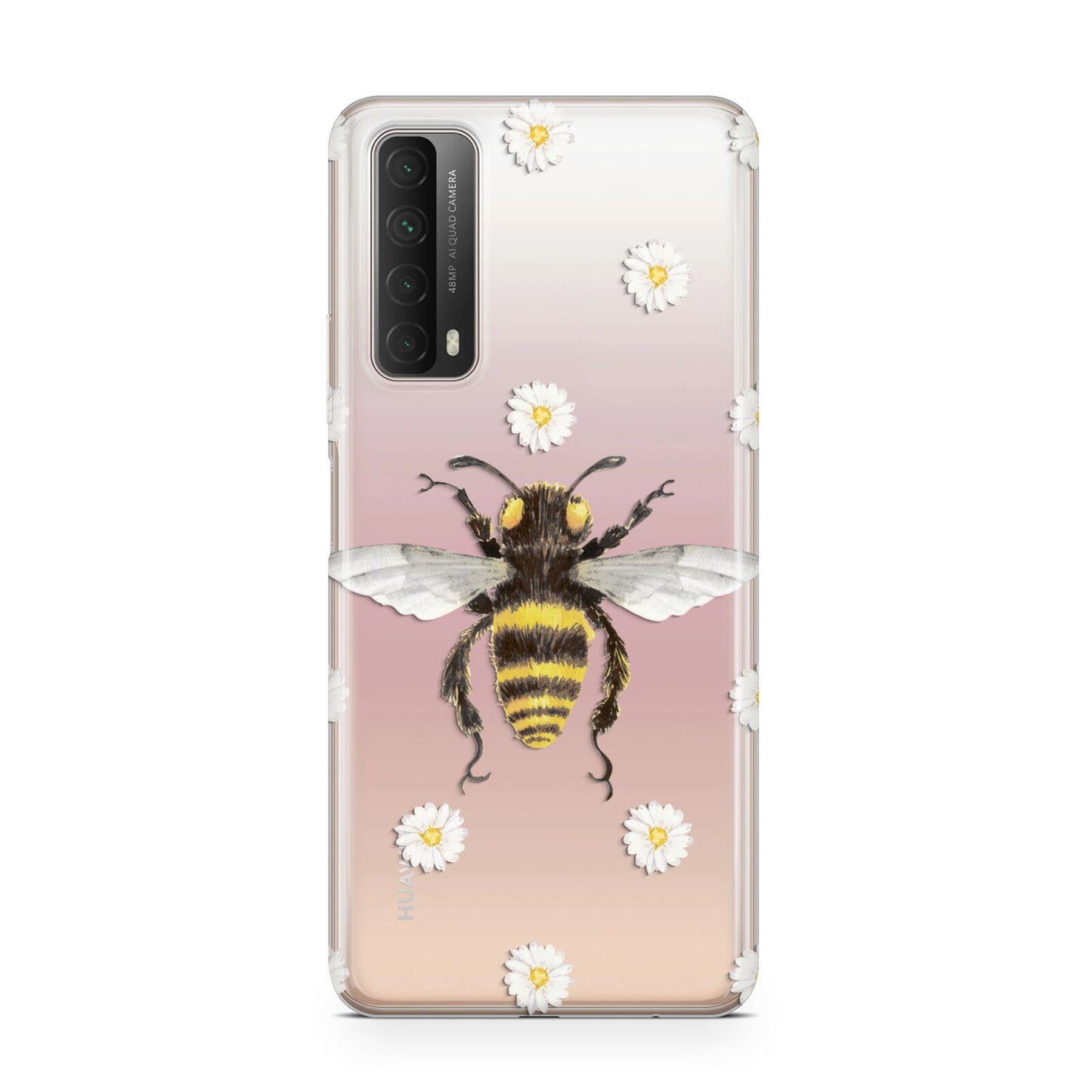 Bee Illustration with Daisies Huawei P Smart 2021