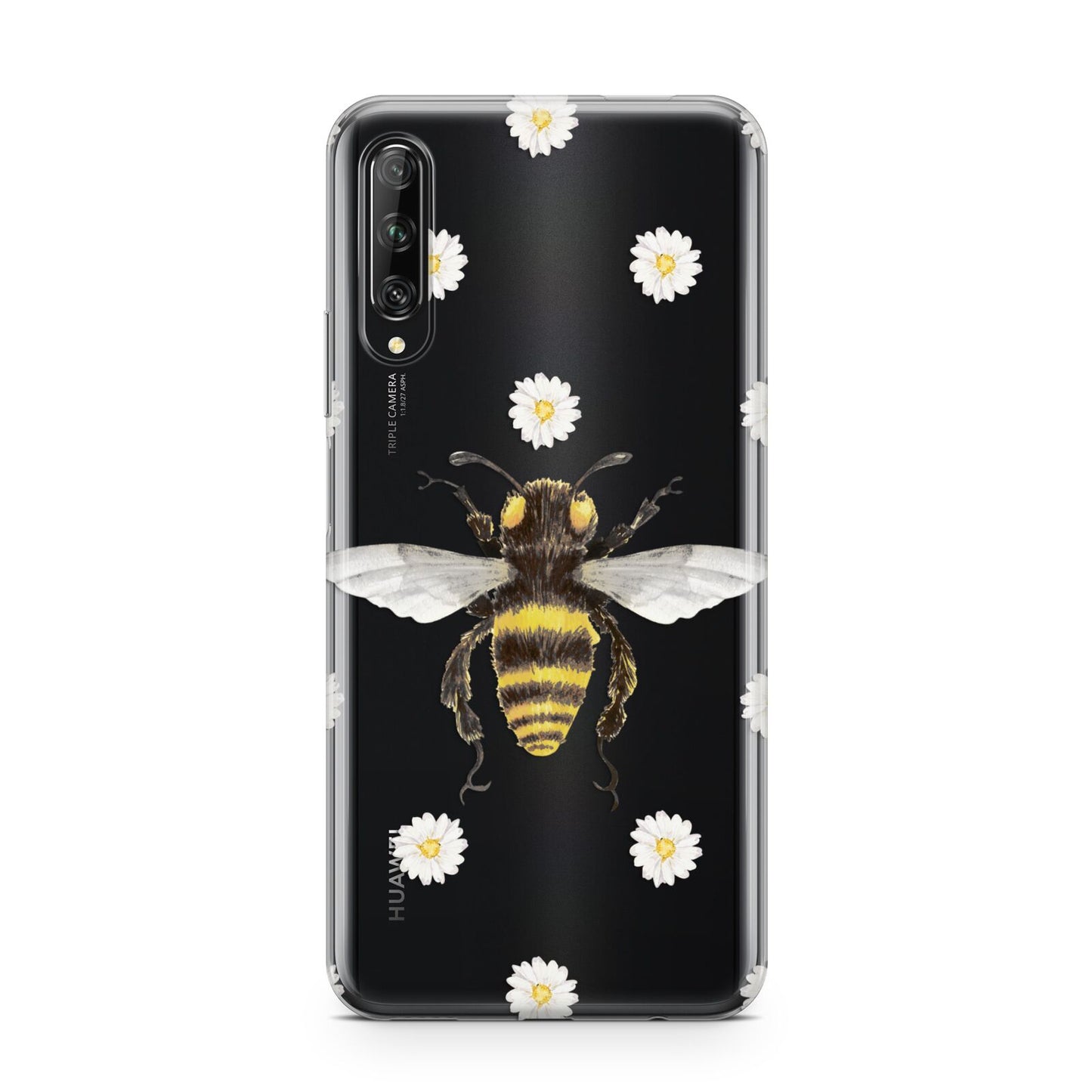 Bee Illustration with Daisies Huawei P Smart Pro 2019