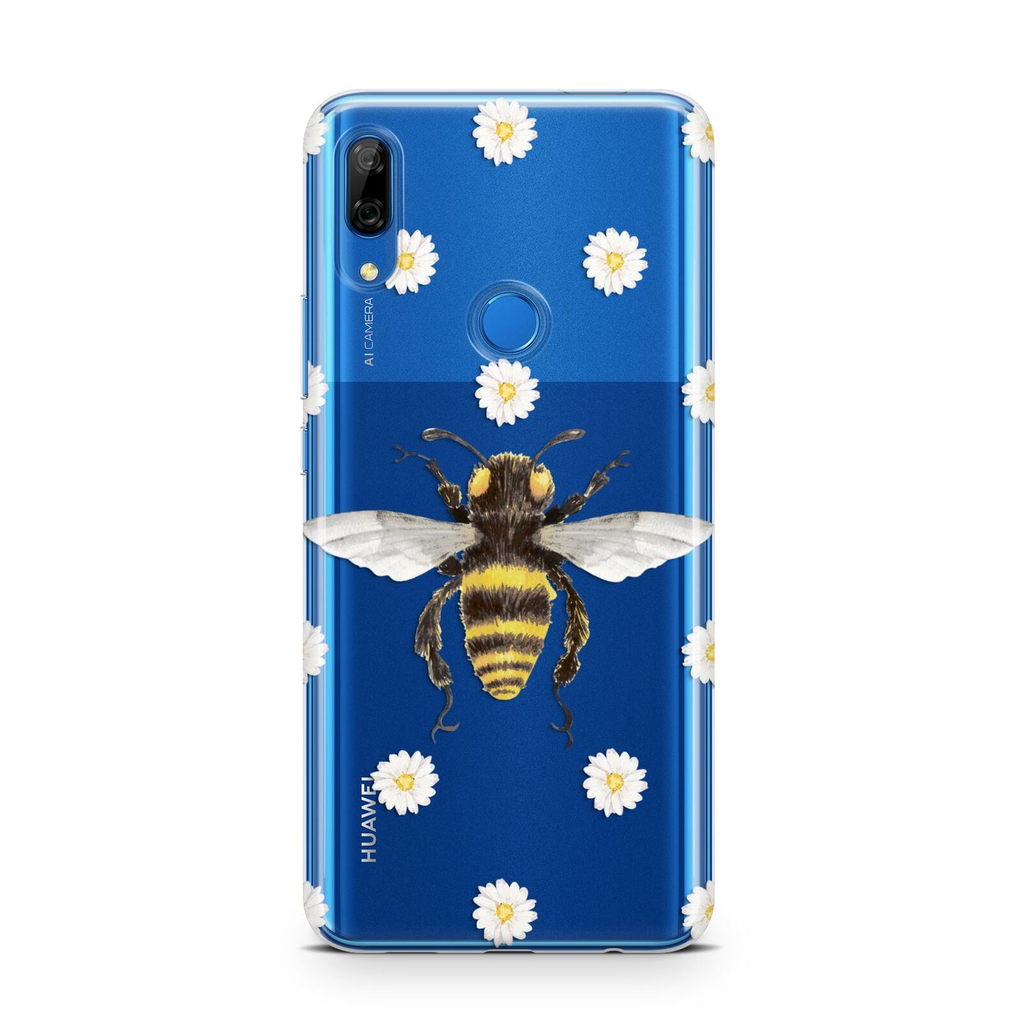 Bee Illustration with Daisies Huawei P Smart Z