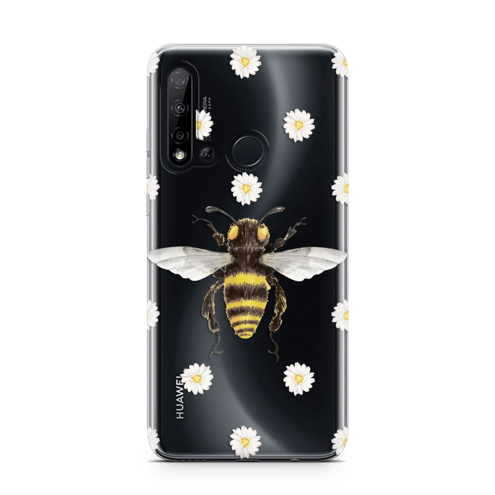 Bee Illustration with Daisies Huawei P20 Lite 5G Phone Case