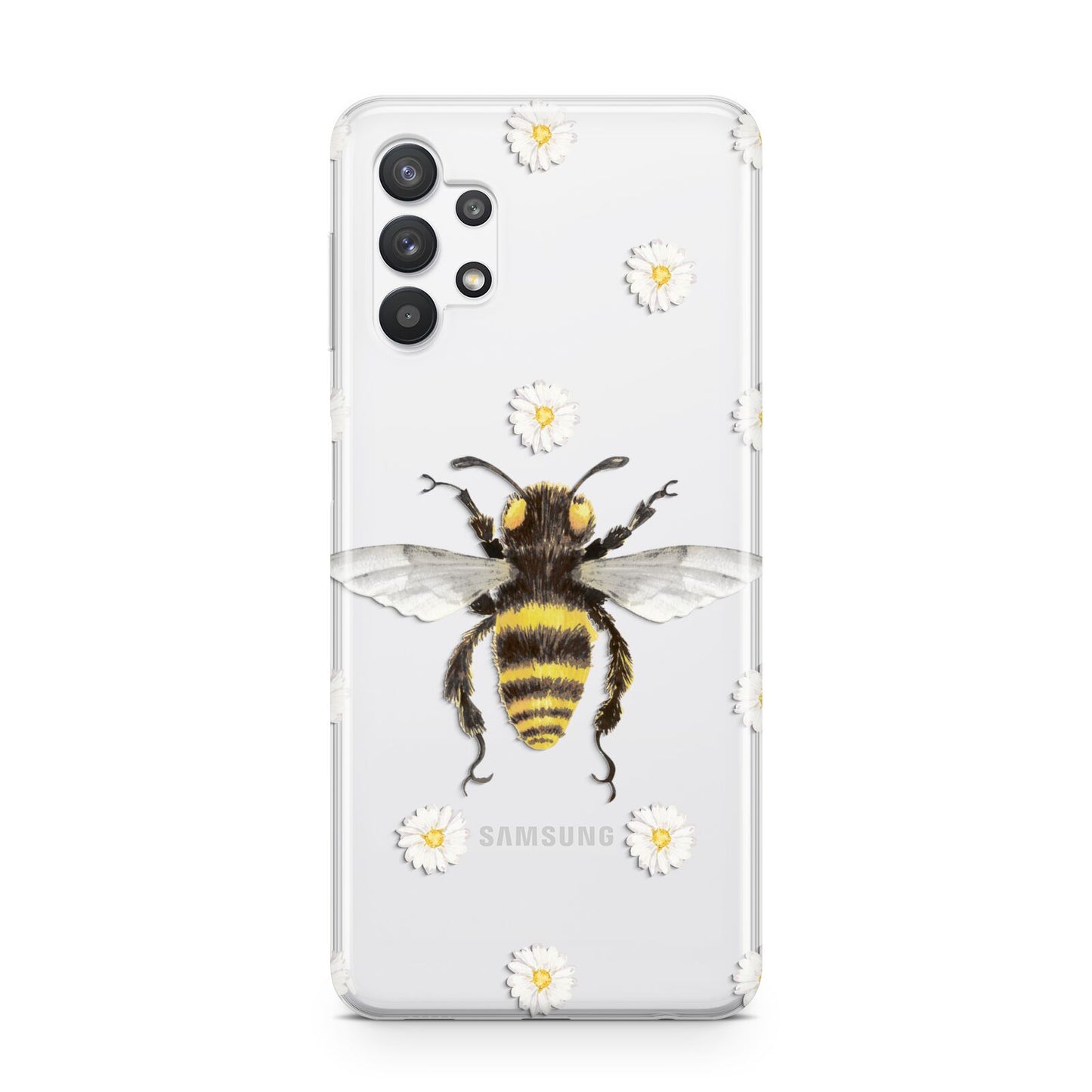 Bee Illustration with Daisies Samsung A32 5G Case