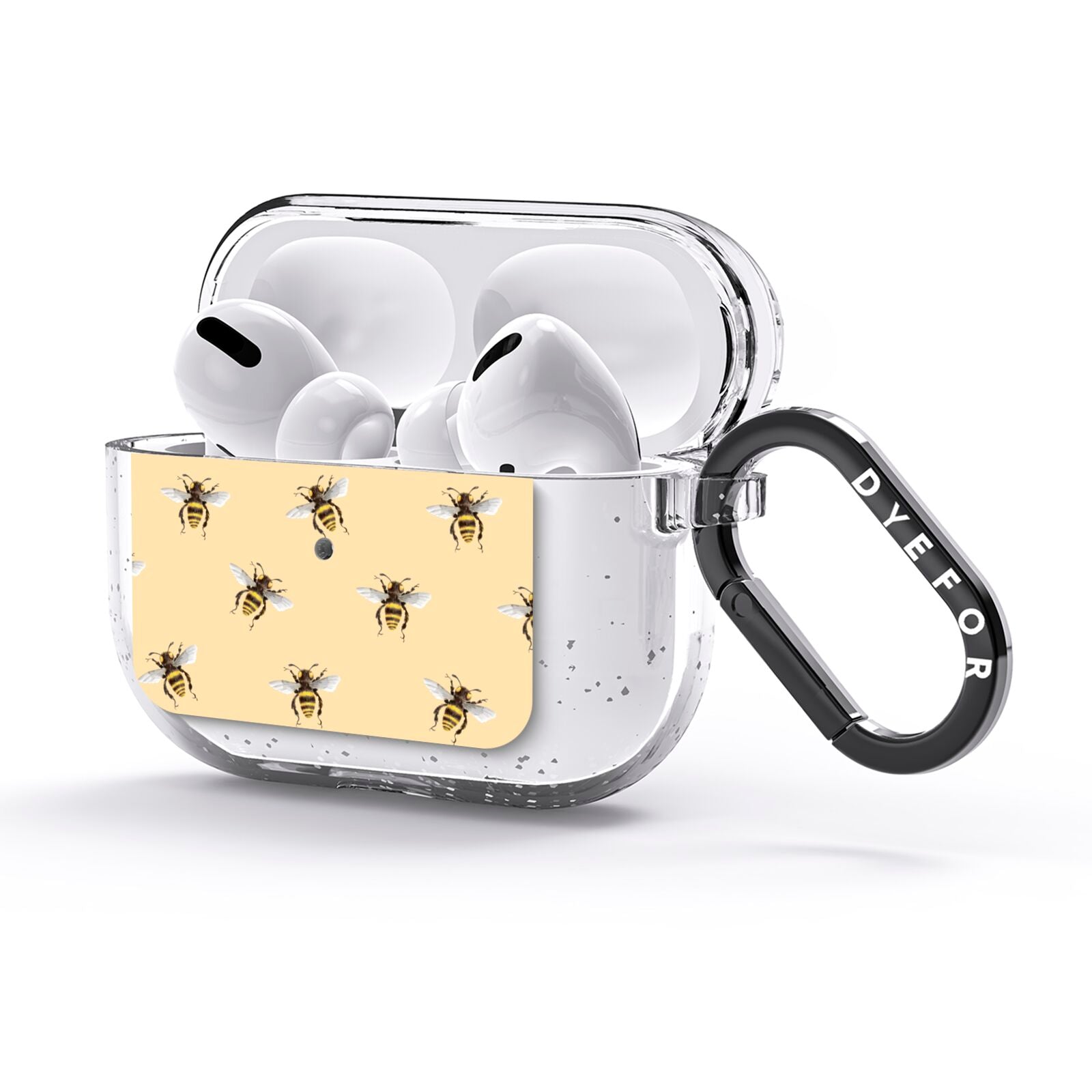 Bee Illustrations AirPods Glitter Case 3rd Gen Side Image