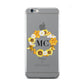 Bee Sunflower Wreath Personalised Initials Apple iPhone 6 Case