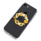 Bee Sunflower Wreath Personalised Initials iPhone 8 Bumper Case on Black iPhone Alternative Image