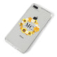 Bee Sunflower Wreath Personalised Initials iPhone 8 Plus Bumper Case on Silver iPhone Alternative Image