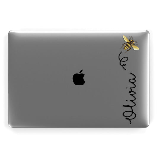 Bee in Flight Personalised Name Apple MacBook Case