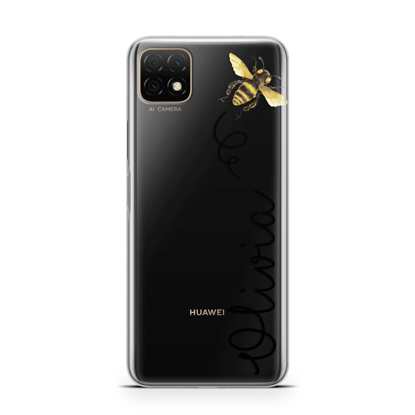 Bee in Flight Personalised Name Huawei Enjoy 20 Phone Case