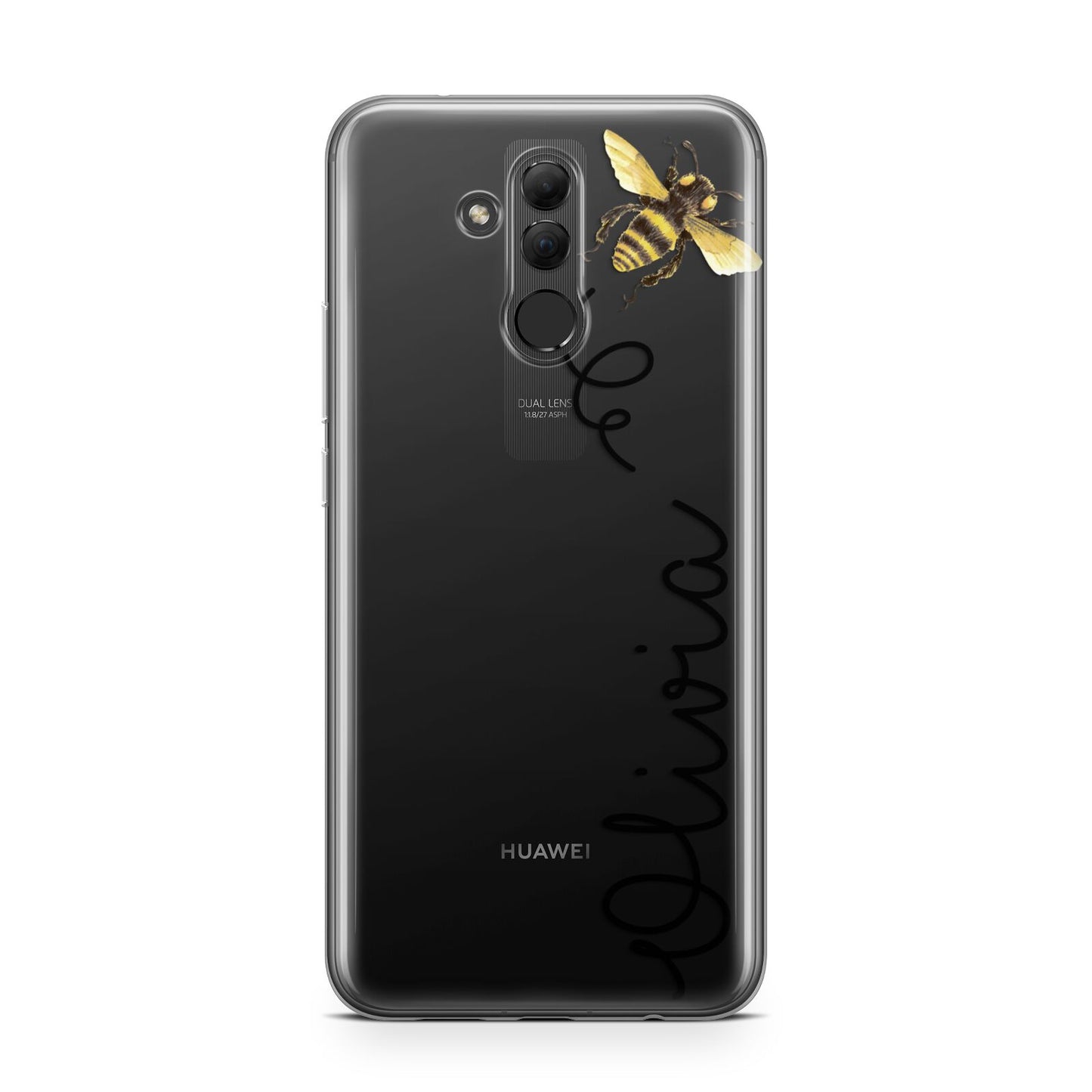 Bee in Flight Personalised Name Huawei Mate 20 Lite