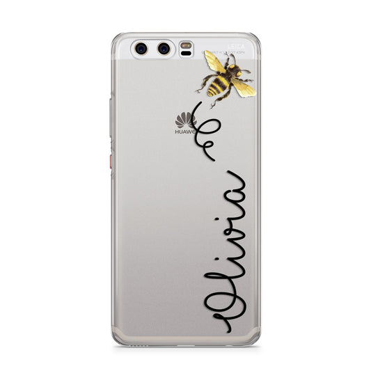 Bee in Flight Personalised Name Huawei P10 Phone Case