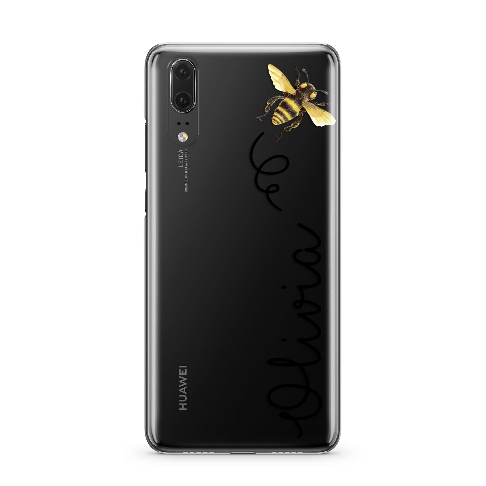 Bee in Flight Personalised Name Huawei P20 Phone Case