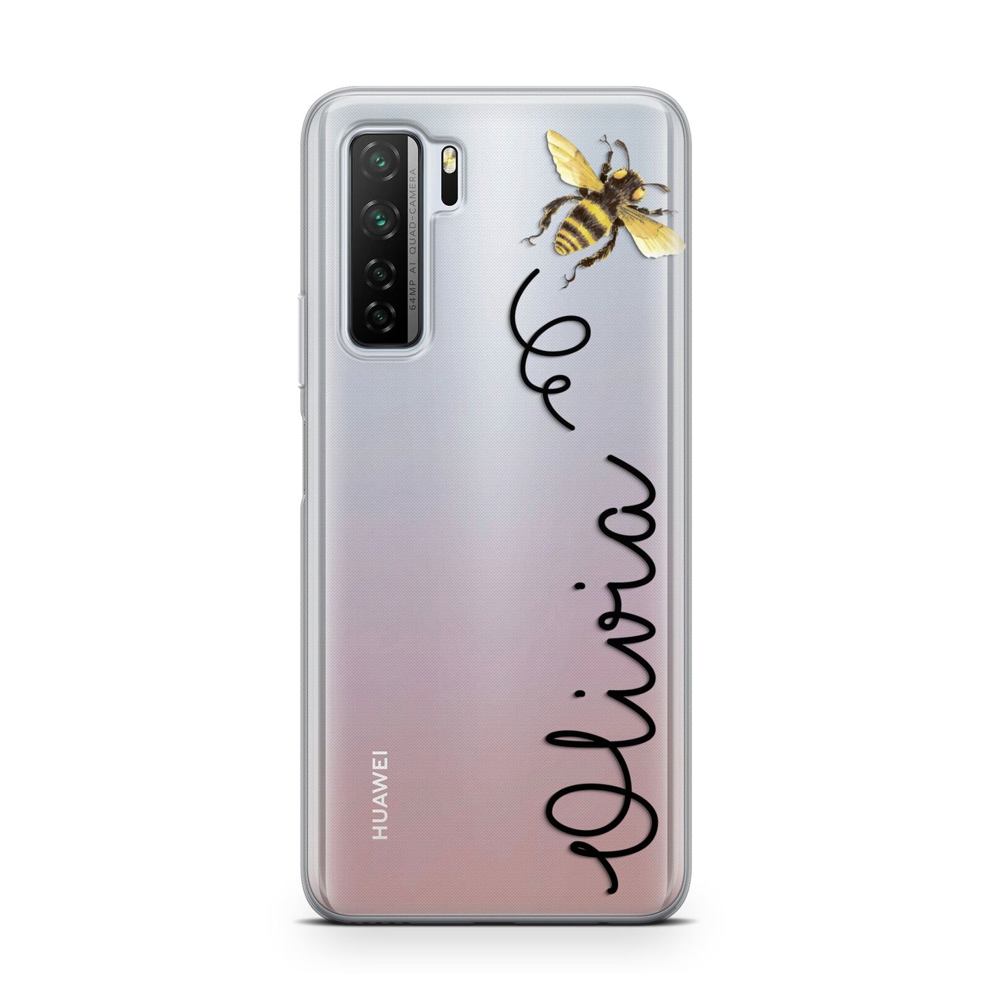 Bee in Flight Personalised Name Huawei P40 Lite 5G Phone Case