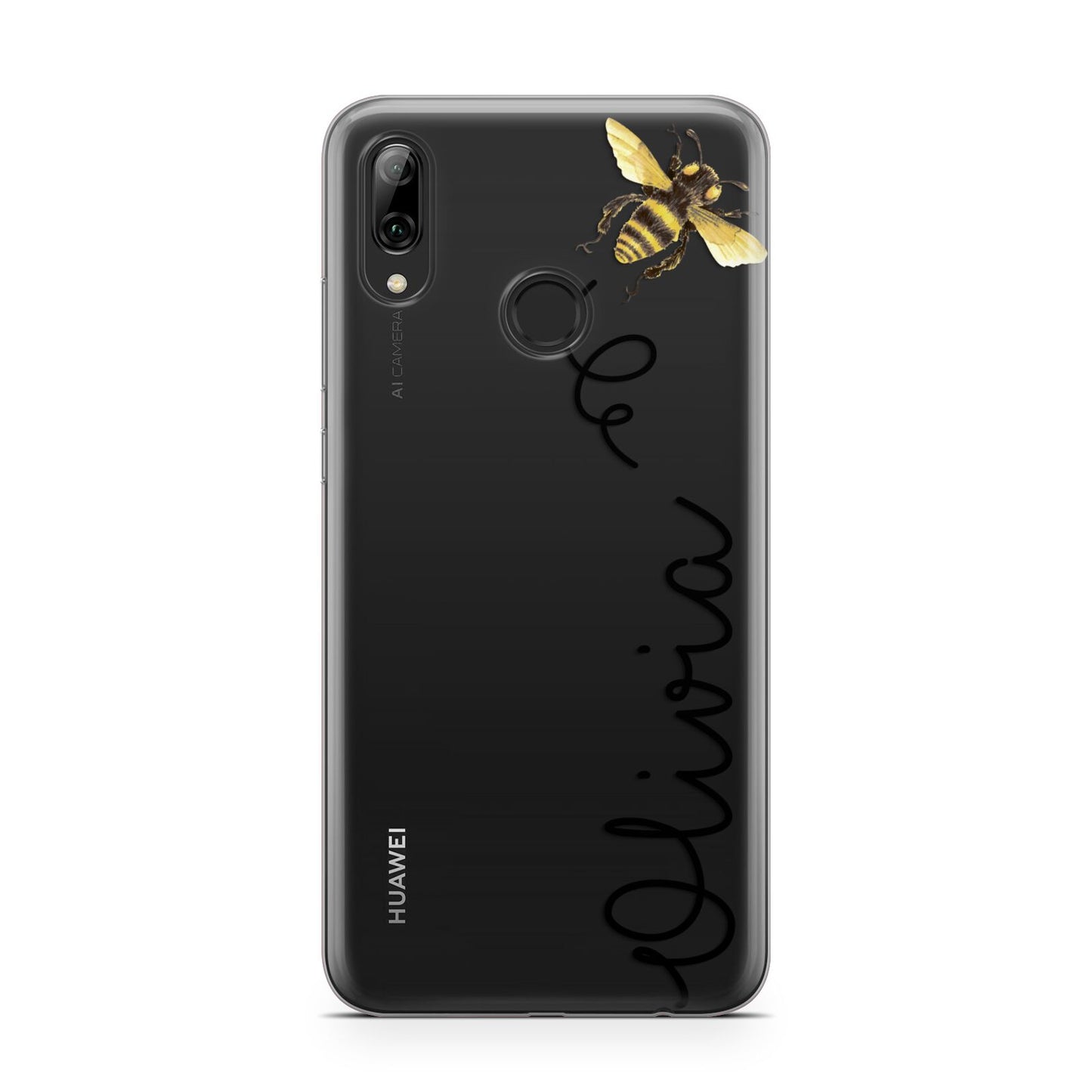 Bee in Flight Personalised Name Huawei Y7 2019