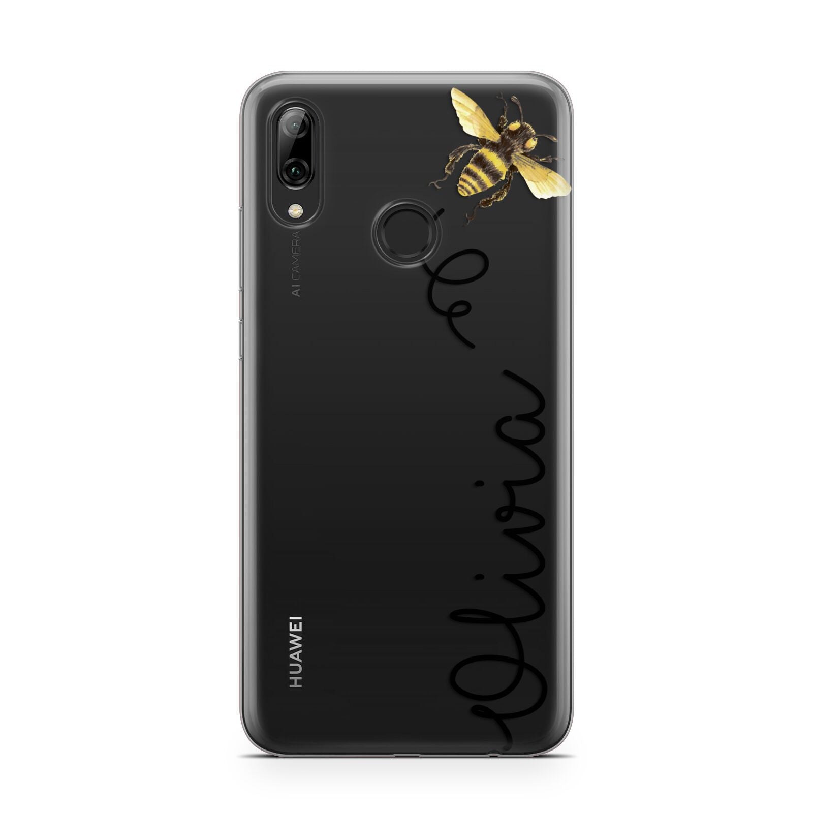 Bee in Flight Personalised Name Huawei Y7 2019