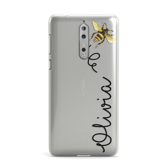 Bee in Flight Personalised Name Nokia Case