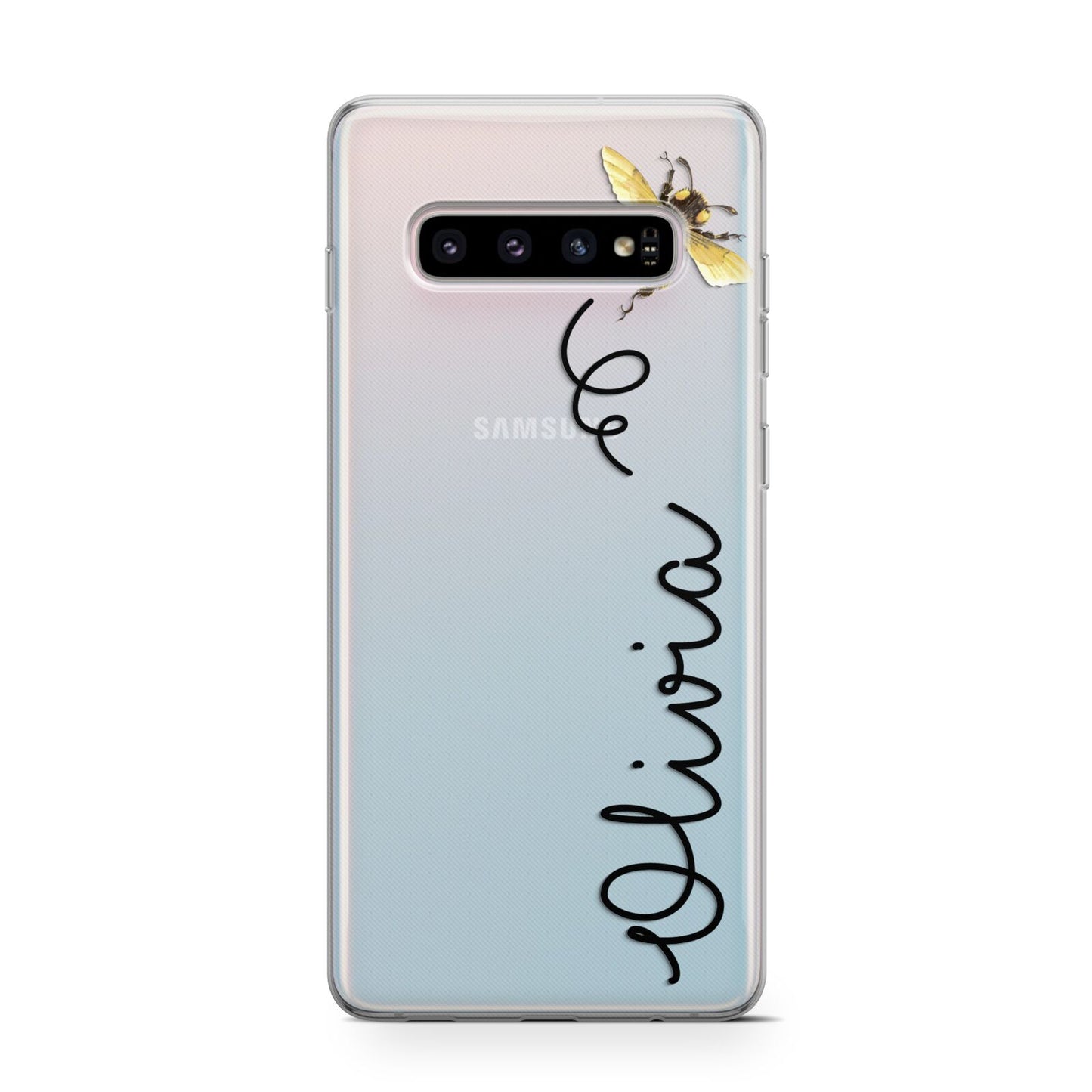 Bee in Flight Personalised Name Protective Samsung Galaxy Case