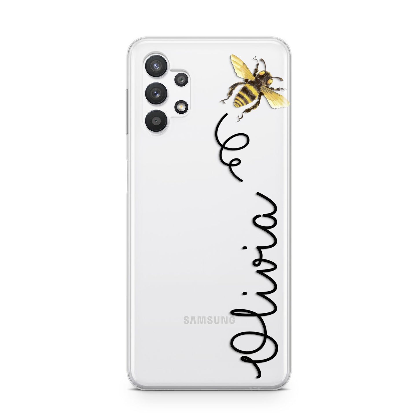 Bee in Flight Personalised Name Samsung A32 5G Case