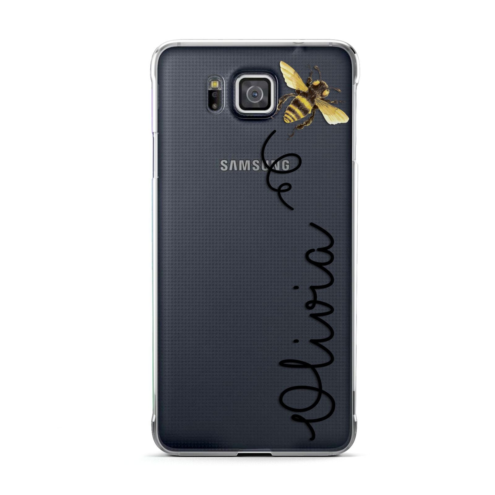 Bee in Flight Personalised Name Samsung Galaxy Alpha Case