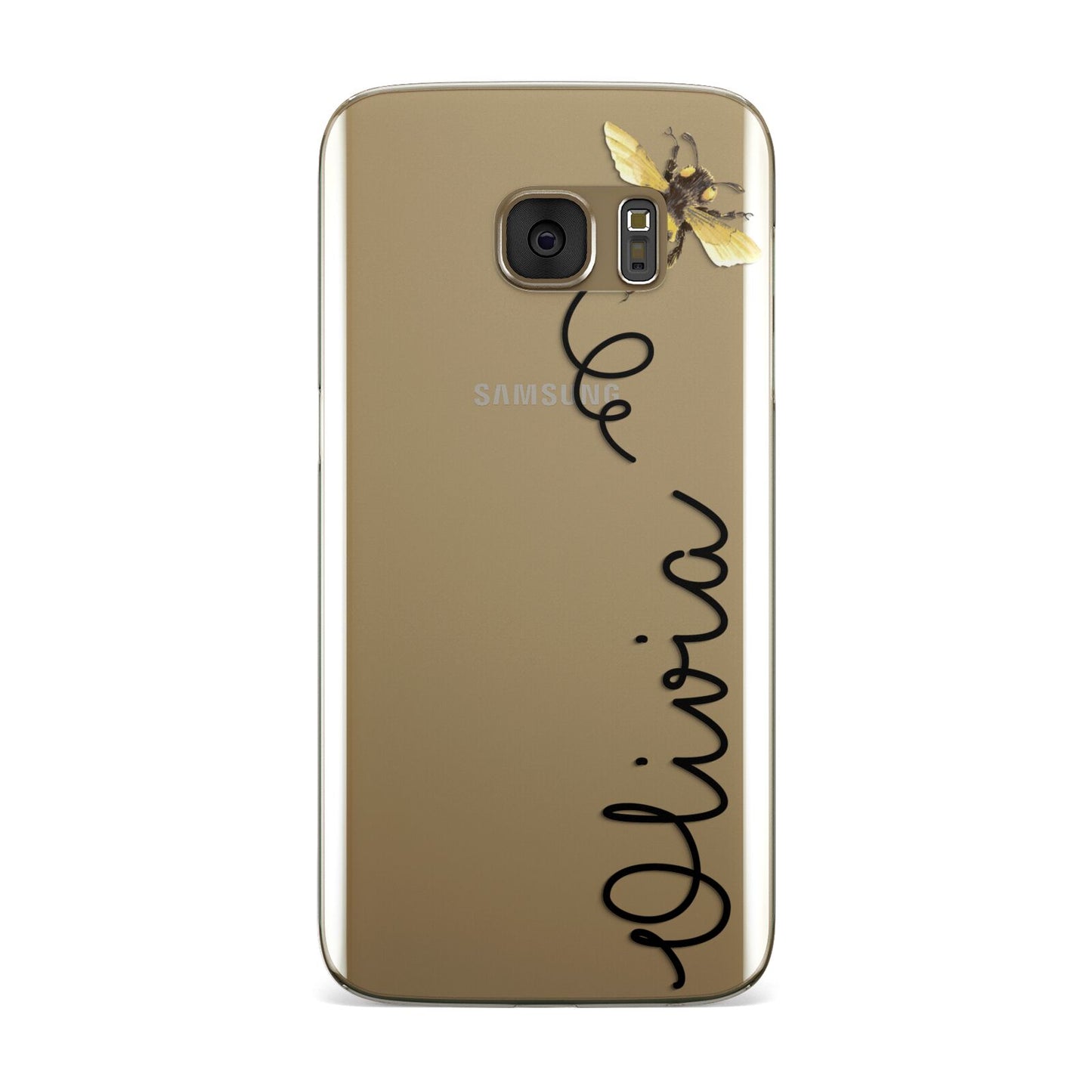 Bee in Flight Personalised Name Samsung Galaxy Case