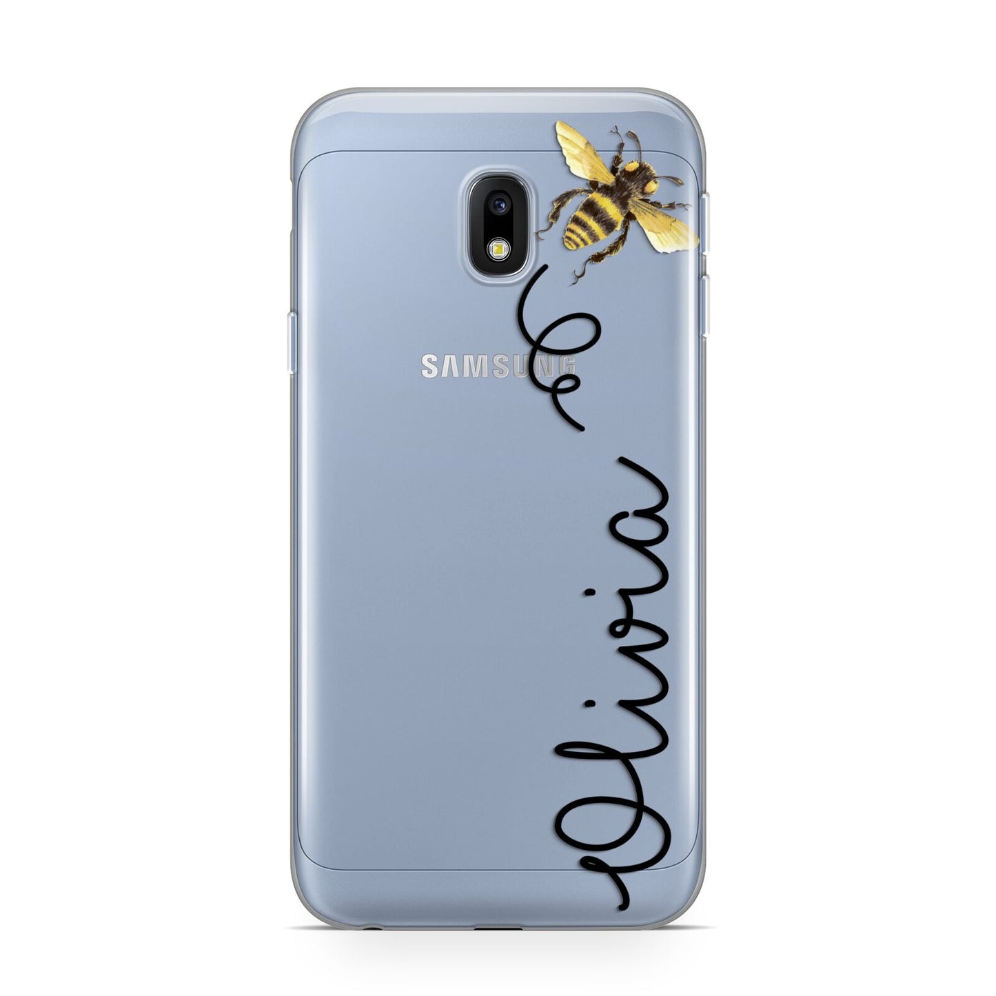 Bee in Flight Personalised Name Samsung Galaxy J3 2017 Case