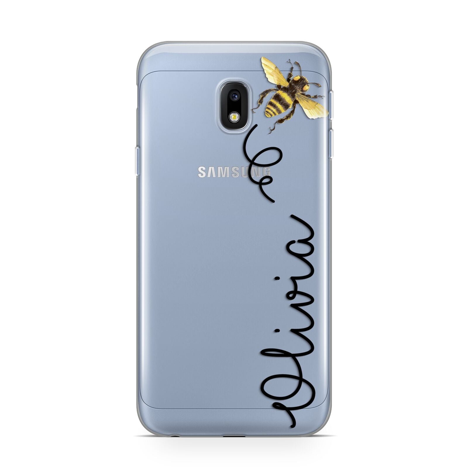 Bee in Flight Personalised Name Samsung Galaxy J3 2017 Case