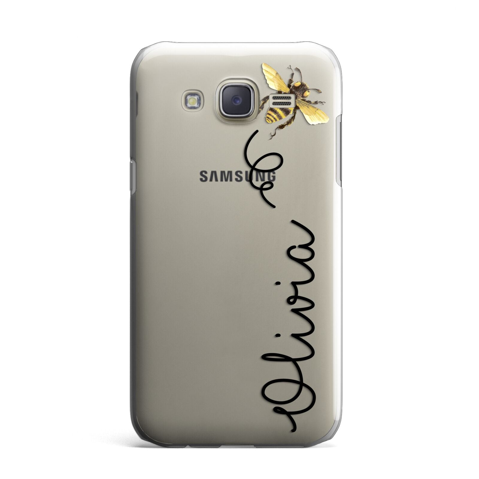 Bee in Flight Personalised Name Samsung Galaxy J7 Case