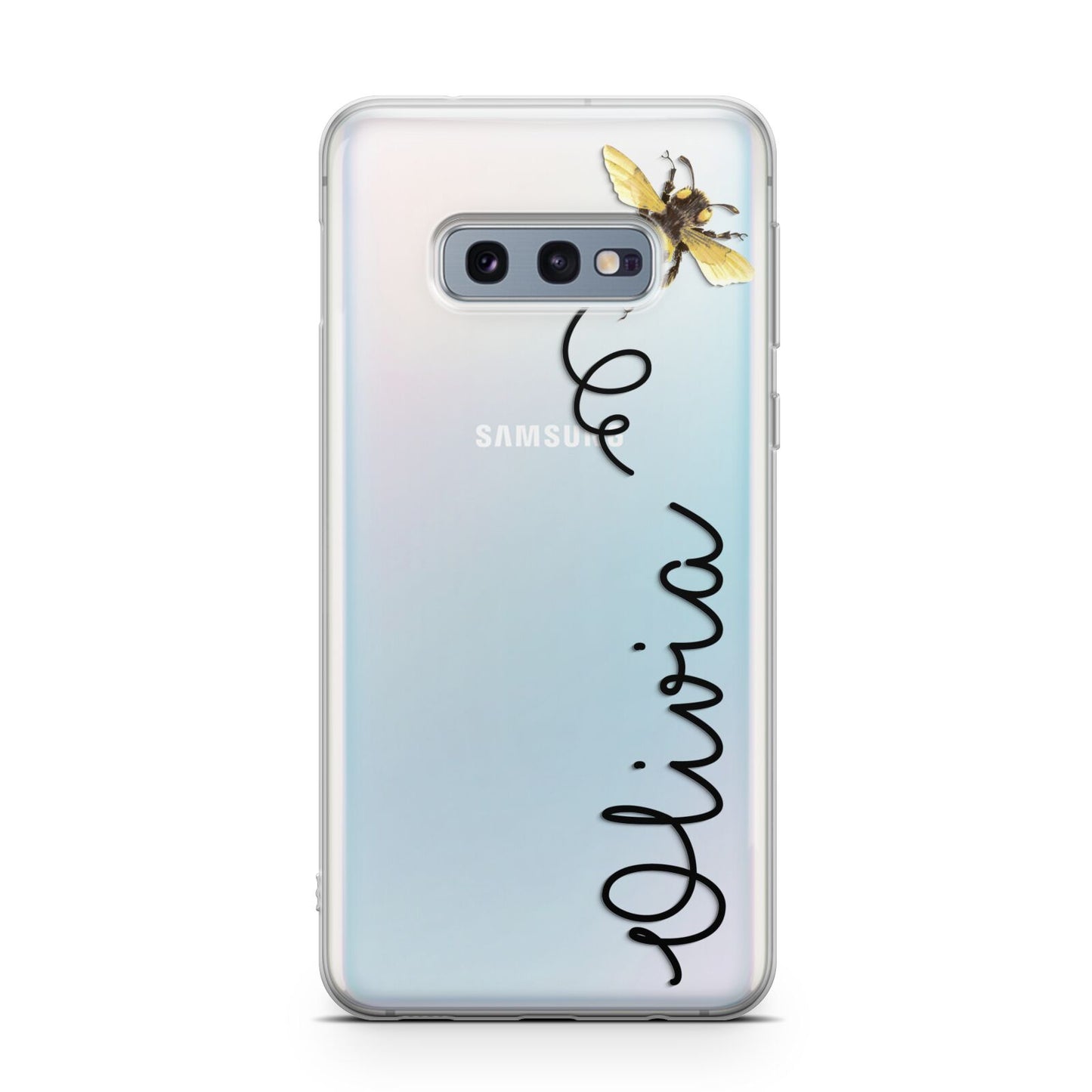 Bee in Flight Personalised Name Samsung Galaxy S10E Case