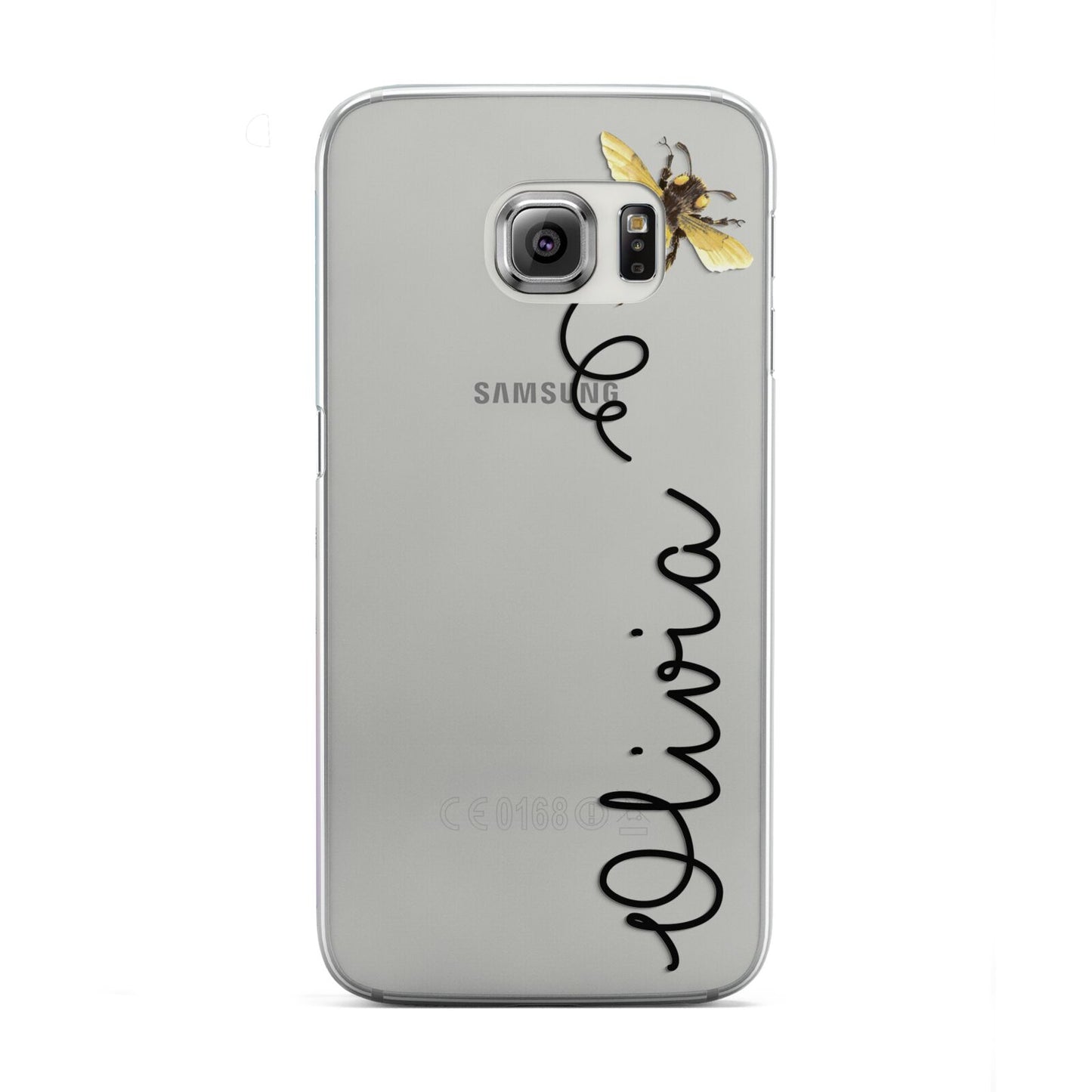 Bee in Flight Personalised Name Samsung Galaxy S6 Edge Case