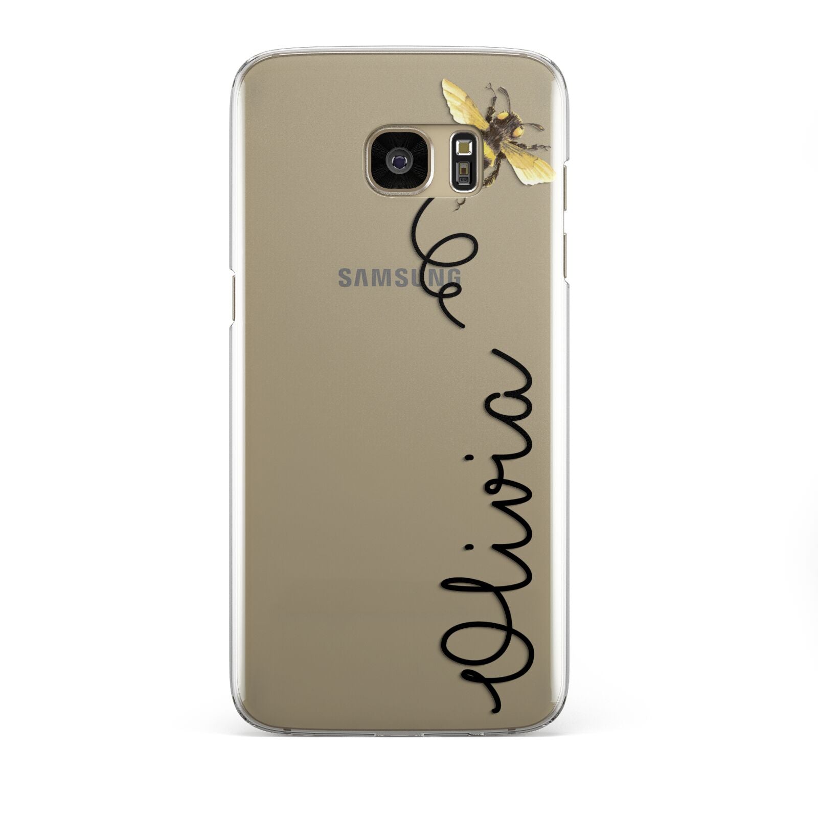 Bee in Flight Personalised Name Samsung Galaxy S7 Edge Case