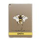 Bees Daisies Personalised Names Apple iPad Gold Case