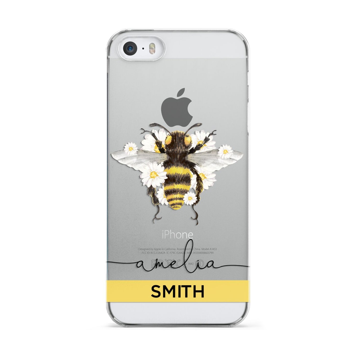 Bees Daisies Personalised Names Apple iPhone 5 Case