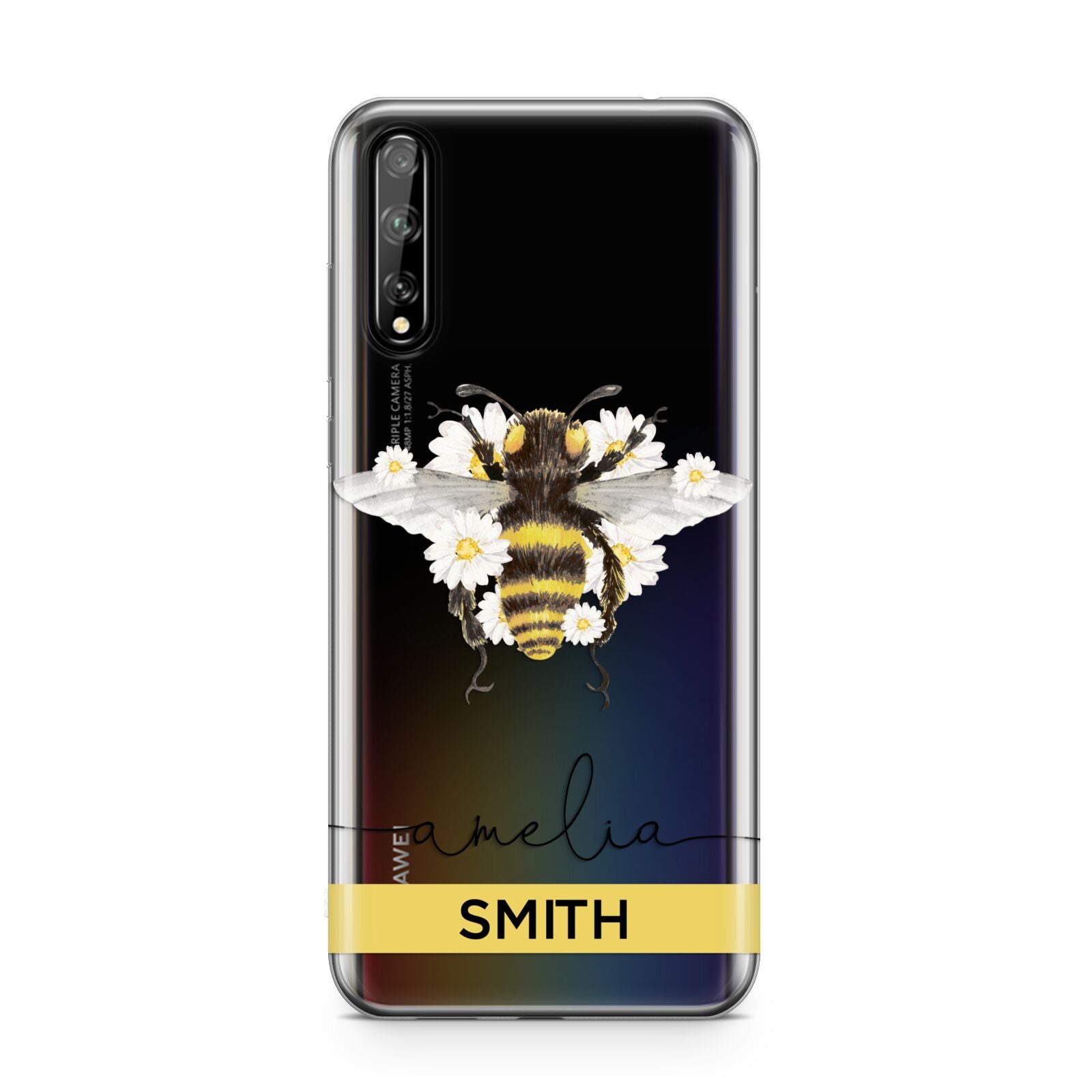 Bees Daisies Personalised Names Huawei Enjoy 10s Phone Case