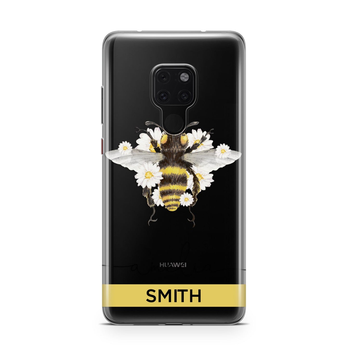 Bees Daisies Personalised Names Huawei Mate 20 Phone Case