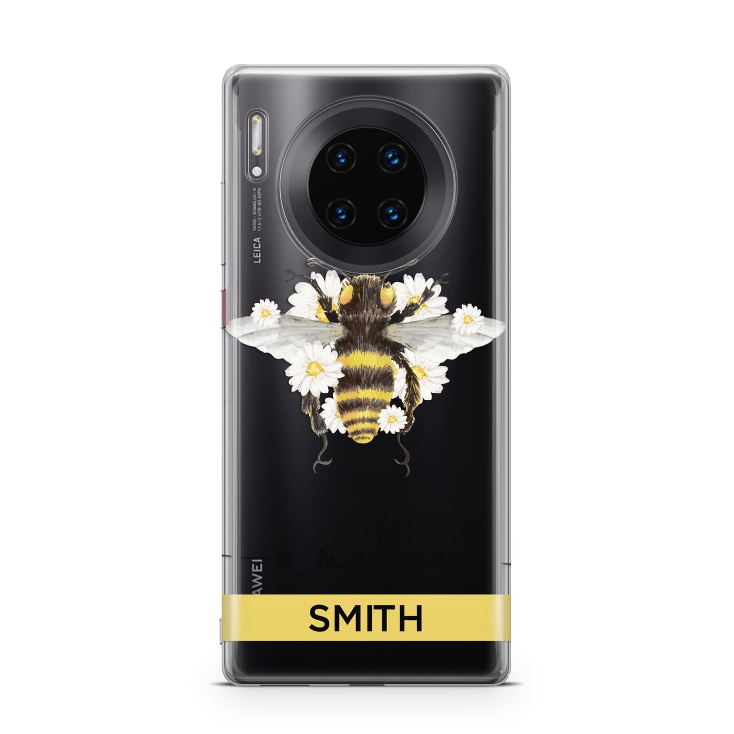 Bees Daisies Personalised Names Huawei Mate 30 Pro Phone Case