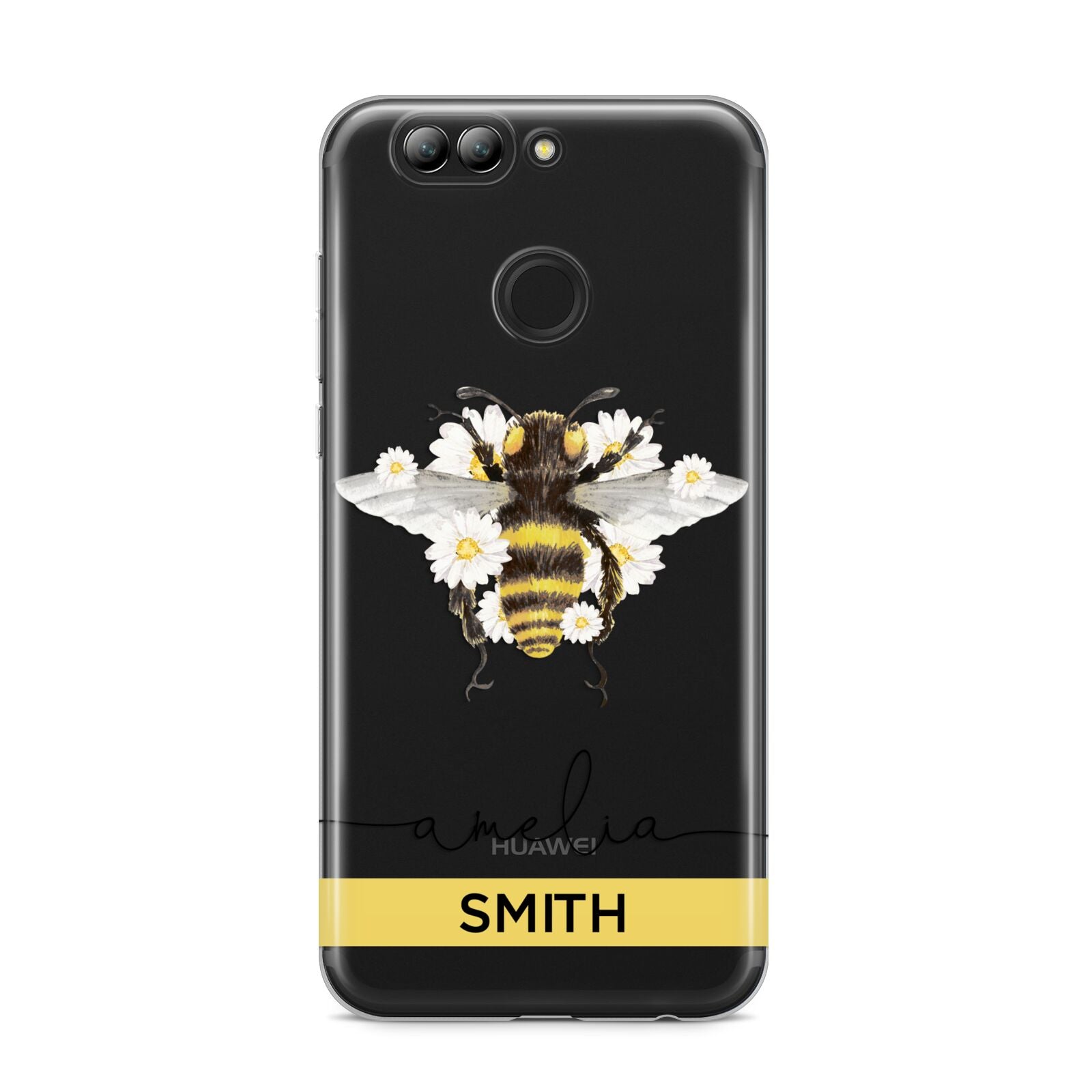 Bees Daisies Personalised Names Huawei Nova 2s Phone Case